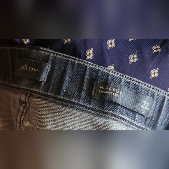 J. Jill Authentic Crop Jeans Size 22 Blue Cuffed Hem - Picture 5 of 5